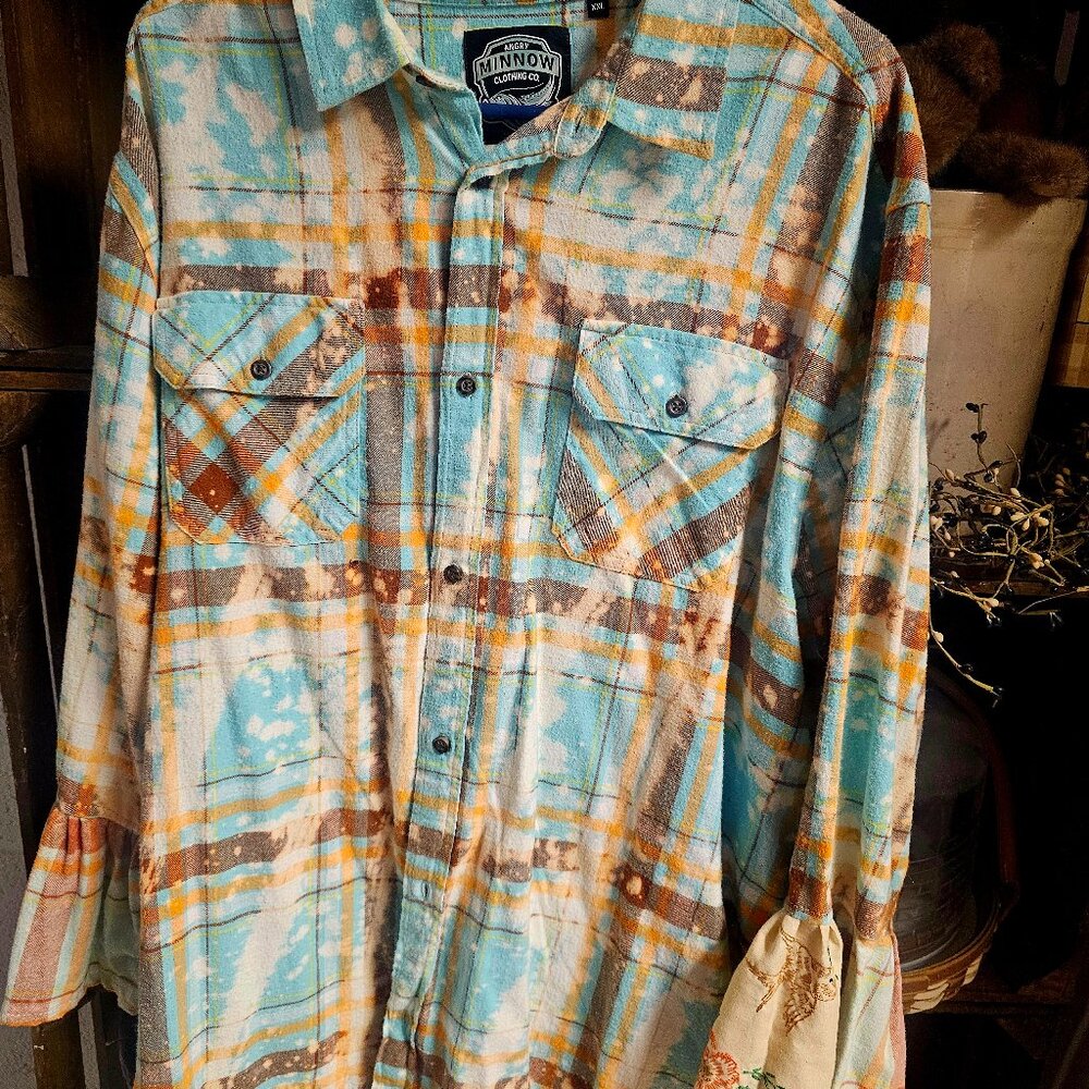 Angry minnow flannel